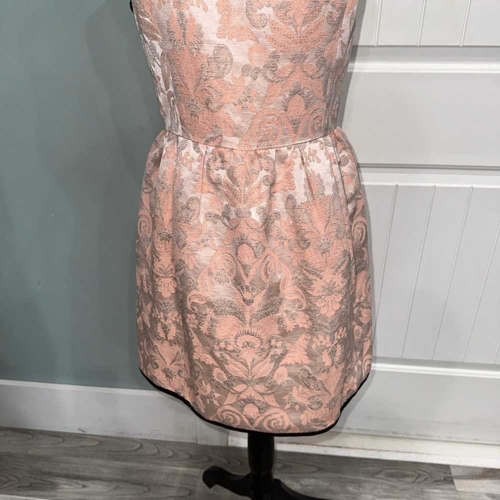 Wilfred Blush Pink Jacquard open back mini dress … - image 3