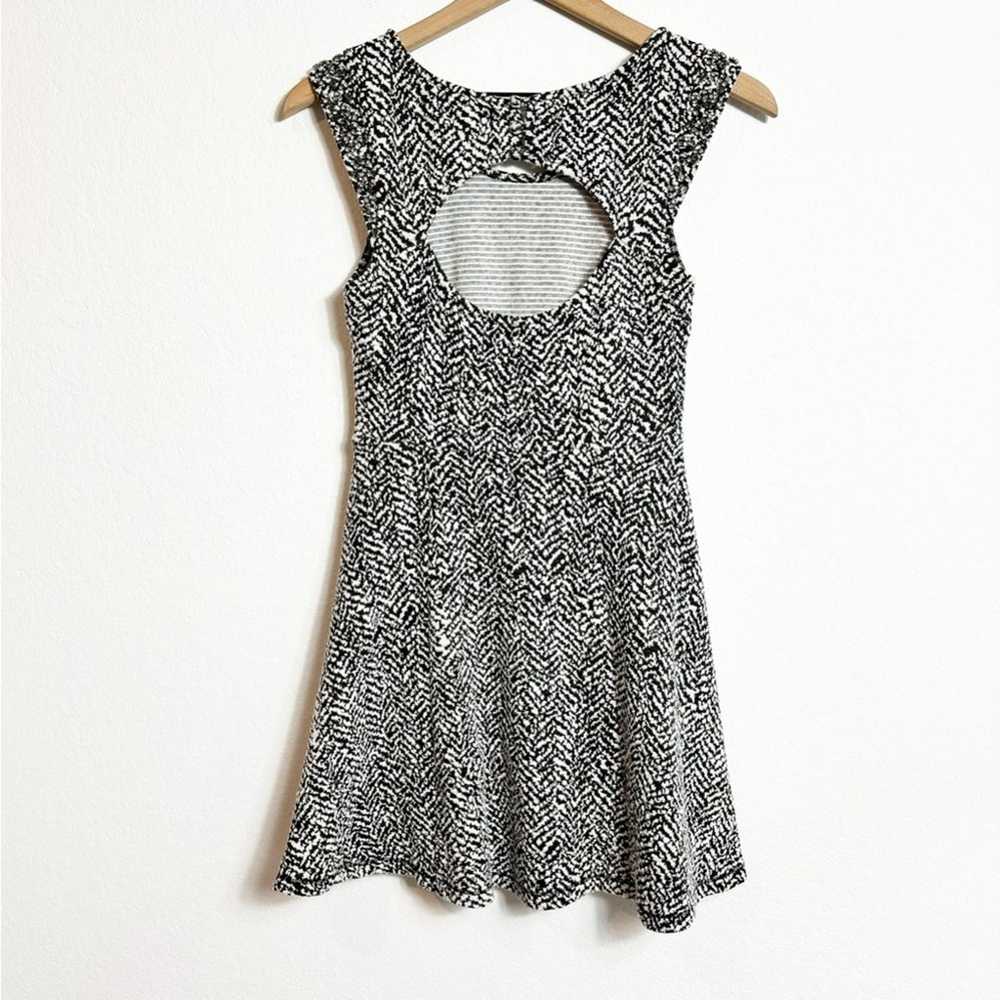 Free People Black and White Mini Women Dress Size… - image 2