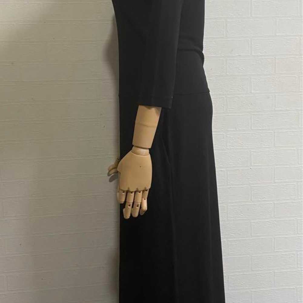 J.CREW black simple long dress, beautiful necklin… - image 4