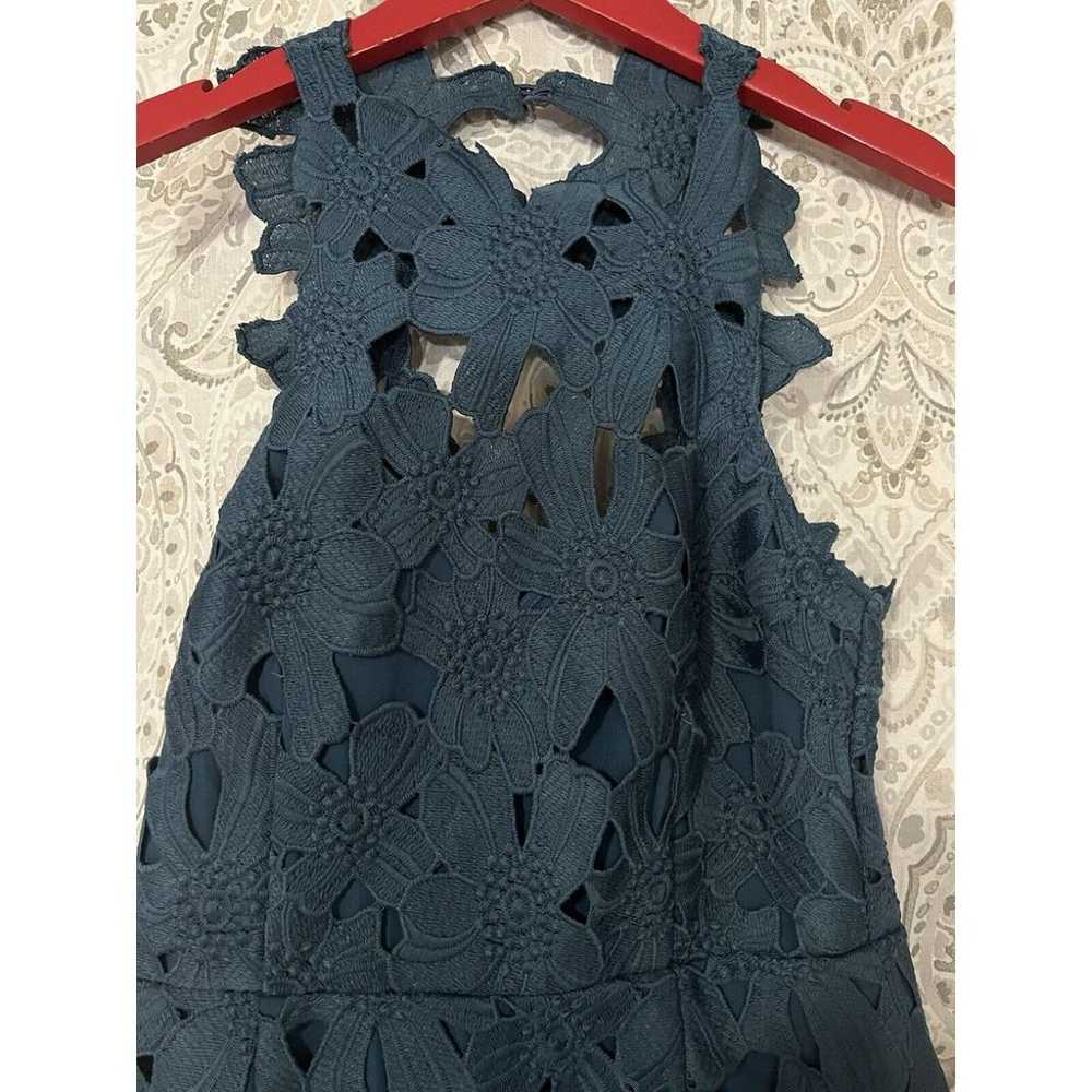 Saylor x Free People Jessa Lace Dress Dark Green … - image 2