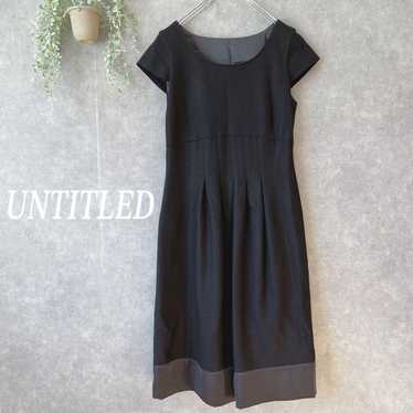 "Untitled" Wool + Angora Blend Long Dress Short Sl