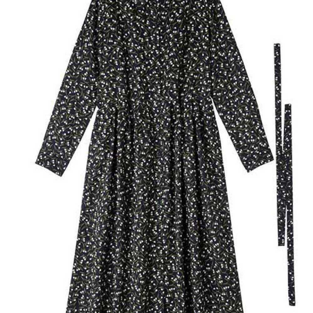 People Tree Lily of the Valley Pattern Shirt Dress - image 4