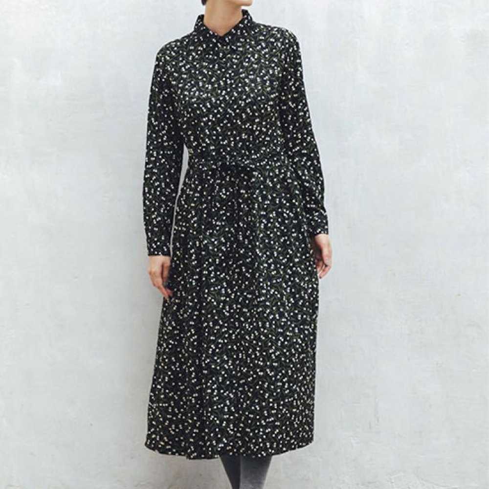 People Tree Lily of the Valley Pattern Shirt Dress - image 5