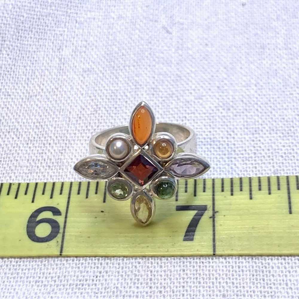 Sterling Silver 925 Multi-Stone Amethyst Citrine … - image 7