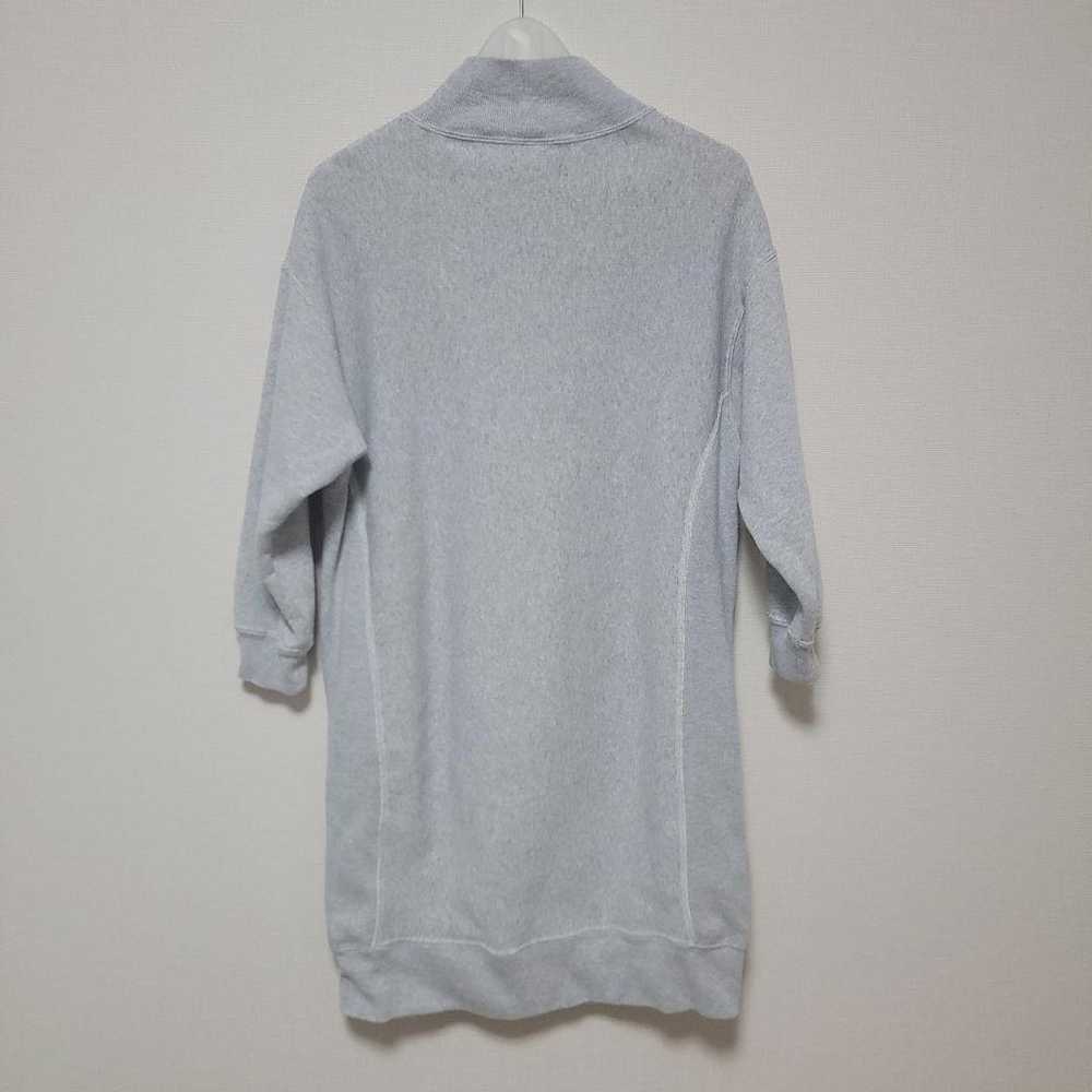 Champion Gray Turtleneck Dress M Reverse Weave - image 2