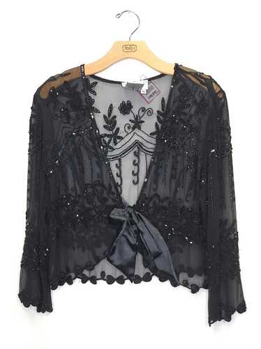 Papell Boutique Beaded Shrug