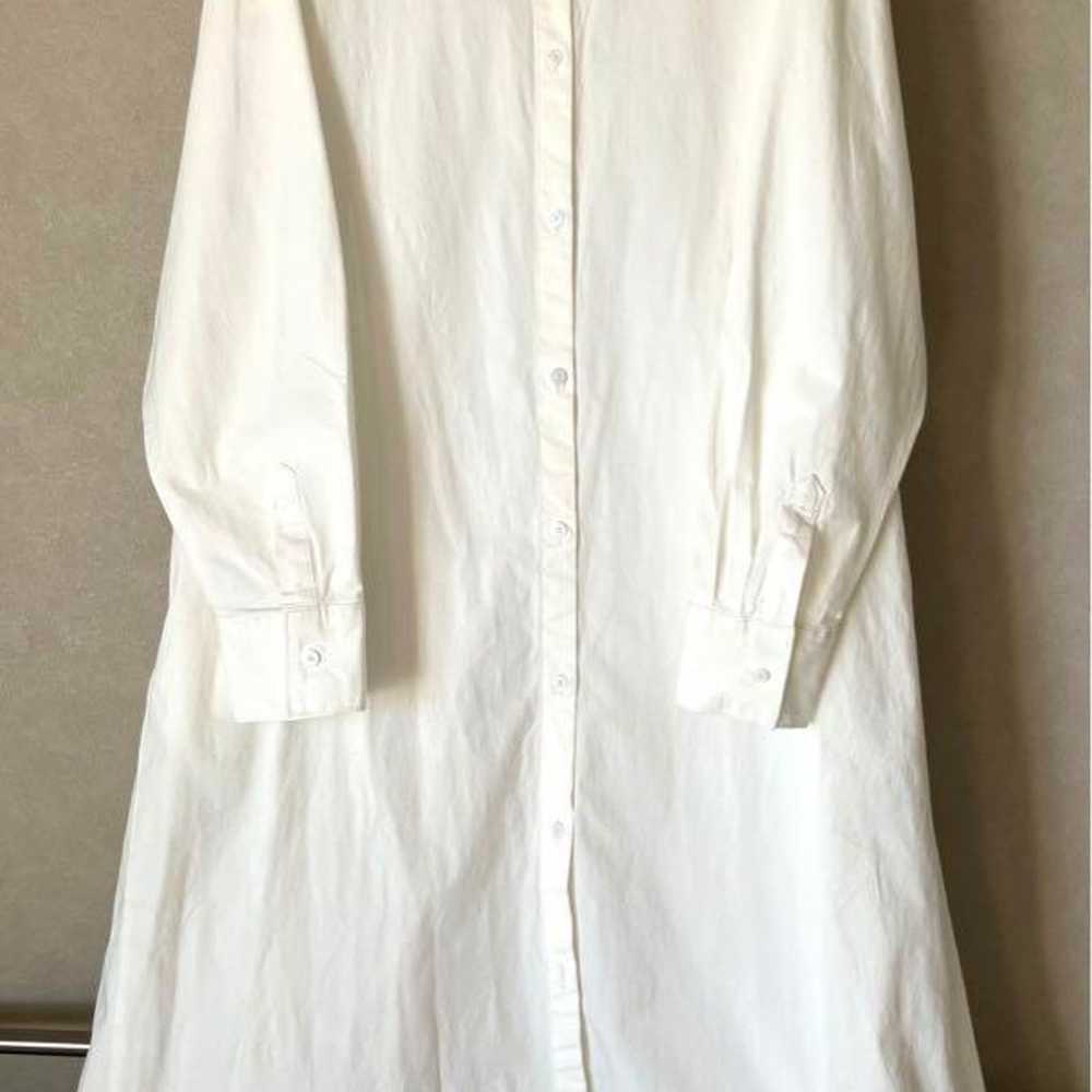 【Almost unused】GAP White Shirt Dress Long Sleeve … - image 1