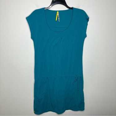 Lole Yasmine dress merino wool blend teal size lar