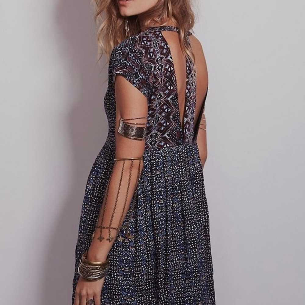 Free People Sundown T Back Cutout Boho Tribal Bab… - image 2