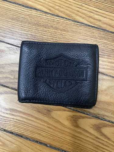 Harley Davidson × Vintage Black leather wallet