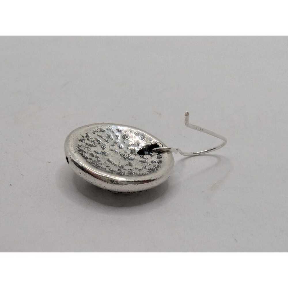 Sterling Silver 925 Tree of Life Round Dangle Ear… - image 3