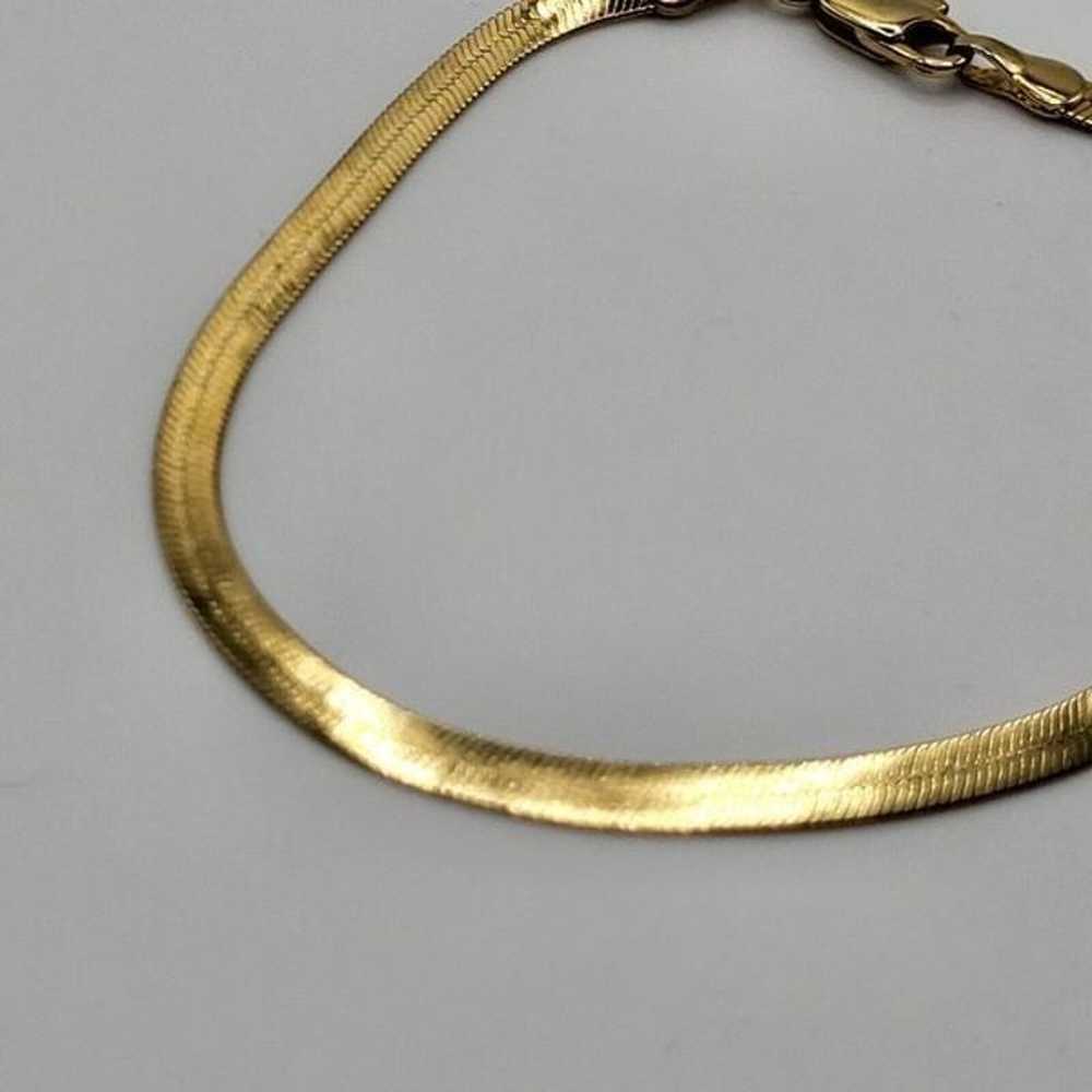 High Quality Gold Snake Chain Bracelet small 6.75" - image 1