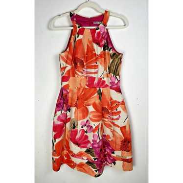 Eliza J. High Neck Spring Floral Preppy Summer Fe… - image 1