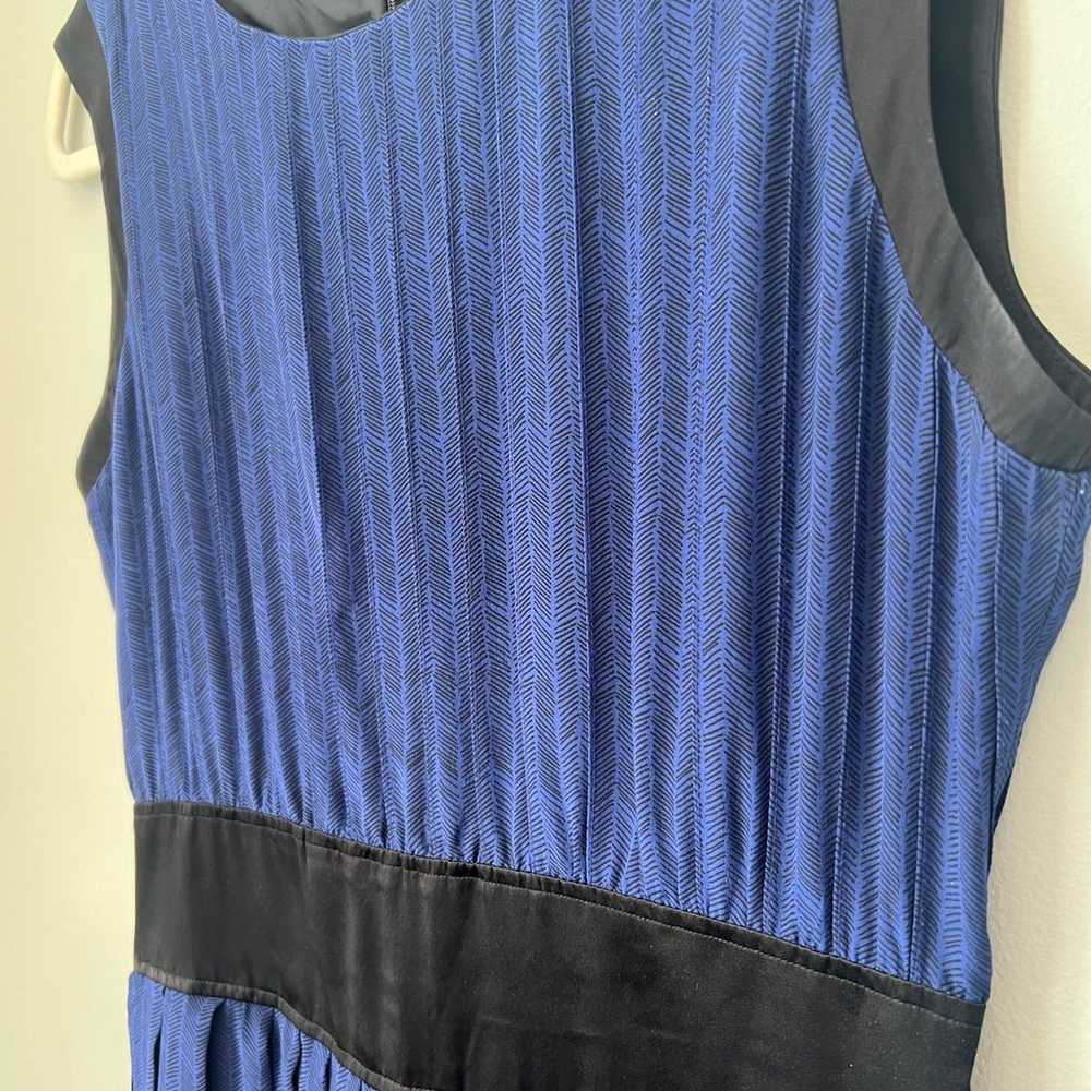 Rag and Bone 100% Silk Herringbone Sleeveless Ple… - image 2