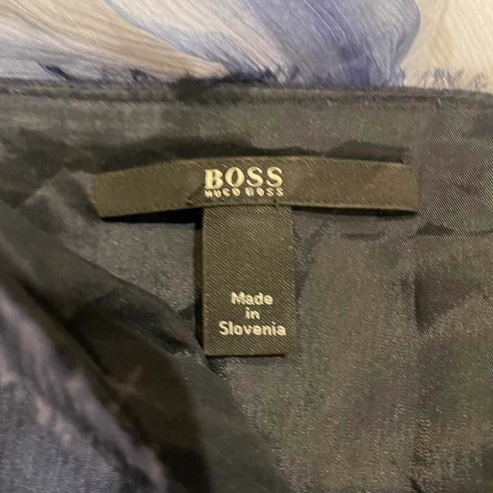 BOSS Hugo BOSS Women Sz 6 Silk Blue Floral Sweath… - image 2