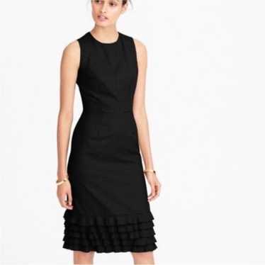 J Crew suiting ruffle hem dress