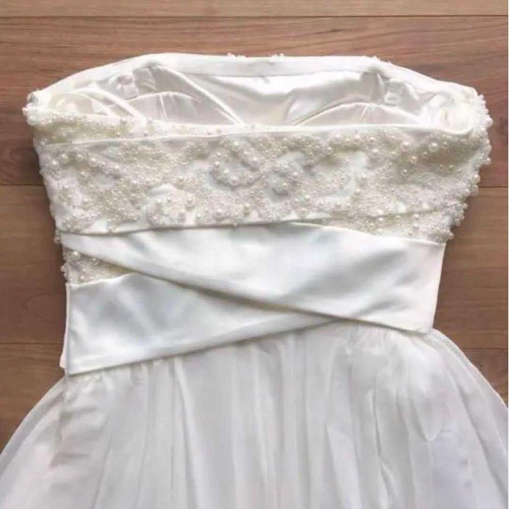 AIEME White Strapless Wedding Dress - image 4