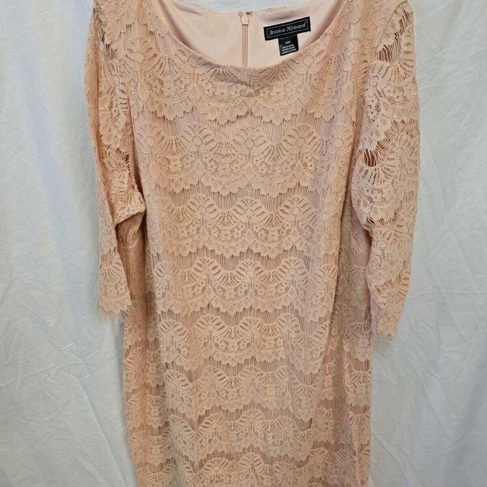 Jessica Howard Lace Sheath Bohemian Romantic Pink… - image 5