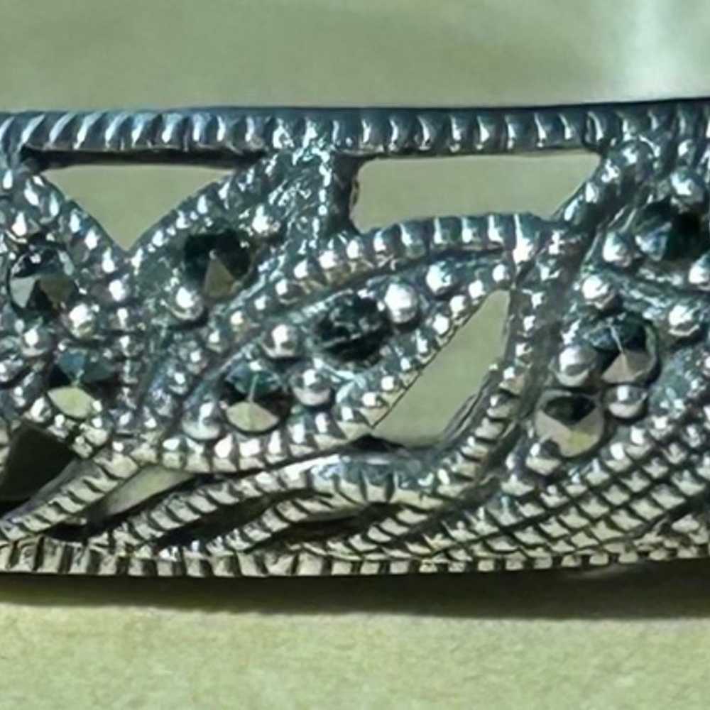 Sterling silver and marcasite Bracelet - image 2