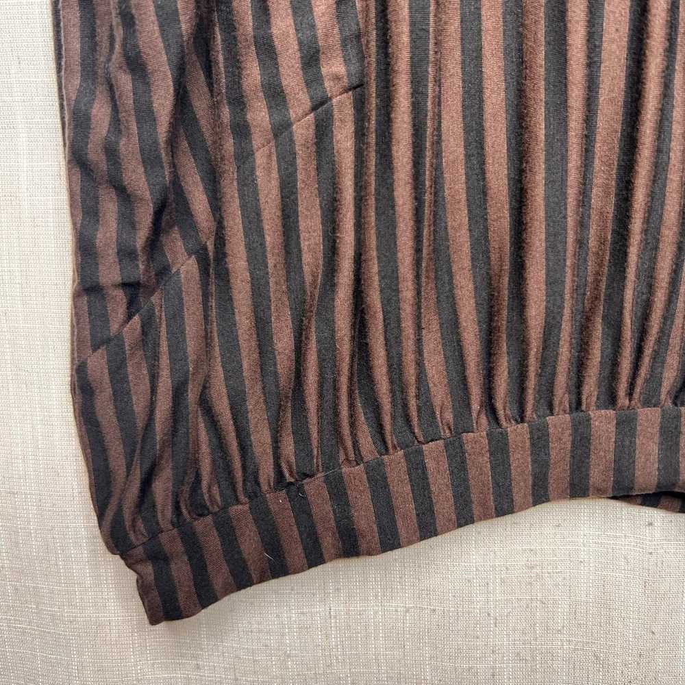 Match Point USA Size Small Brown Black Stripe Bub… - image 6