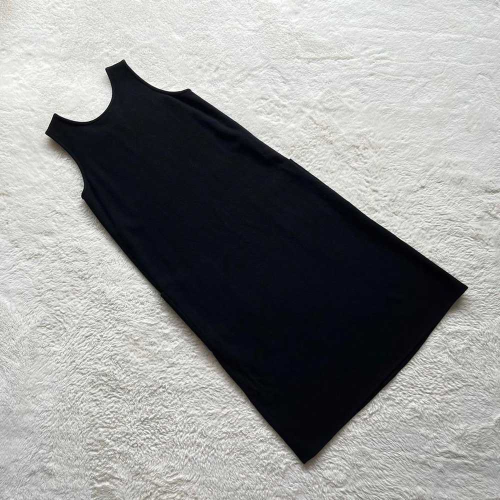 Agnes b. Long Dress Wool Black 38 Sleeveless - image 11