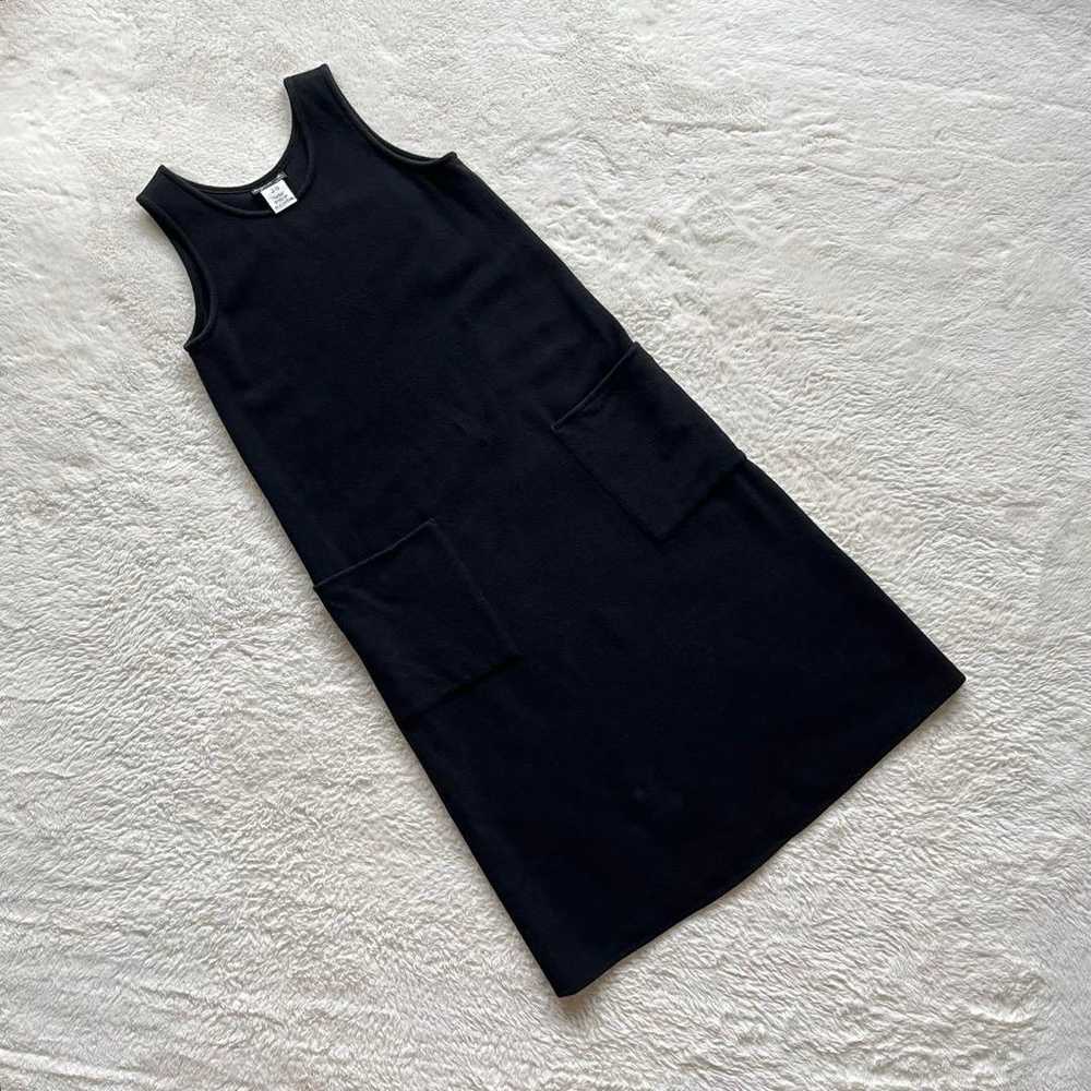 Agnes b. Long Dress Wool Black 38 Sleeveless - image 2