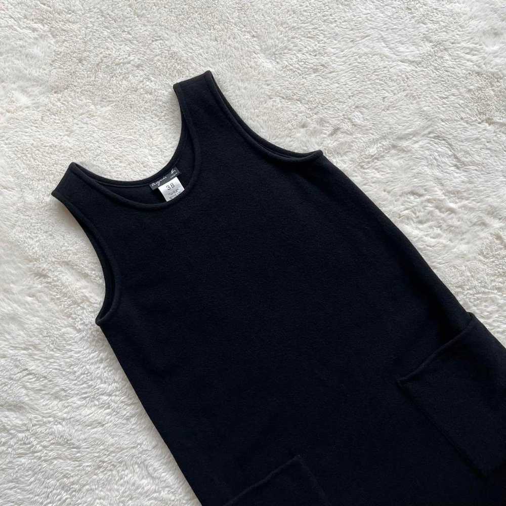 Agnes b. Long Dress Wool Black 38 Sleeveless - image 3