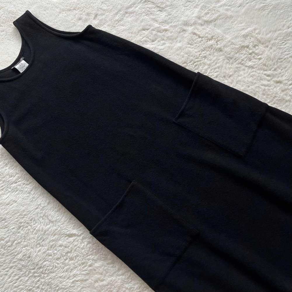 Agnes b. Long Dress Wool Black 38 Sleeveless - image 8