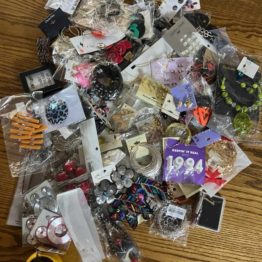 Costume Jewelry pounds lot - over 4 lbs - image 1