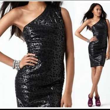 Sequin Cheetah print cocktail dress 12