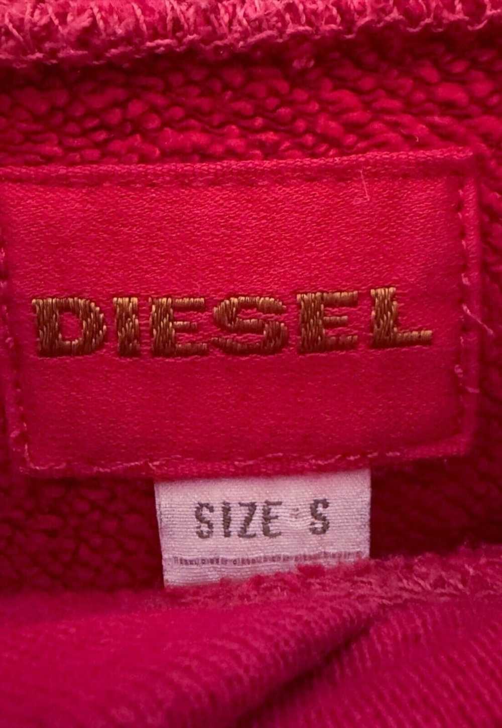 Vintage Diesel Red Hoodie Pullover Mens Small - image 5