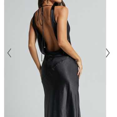 black maxi dress