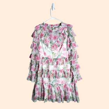 Ivy City Co. Ruffle Floral Mini Dress