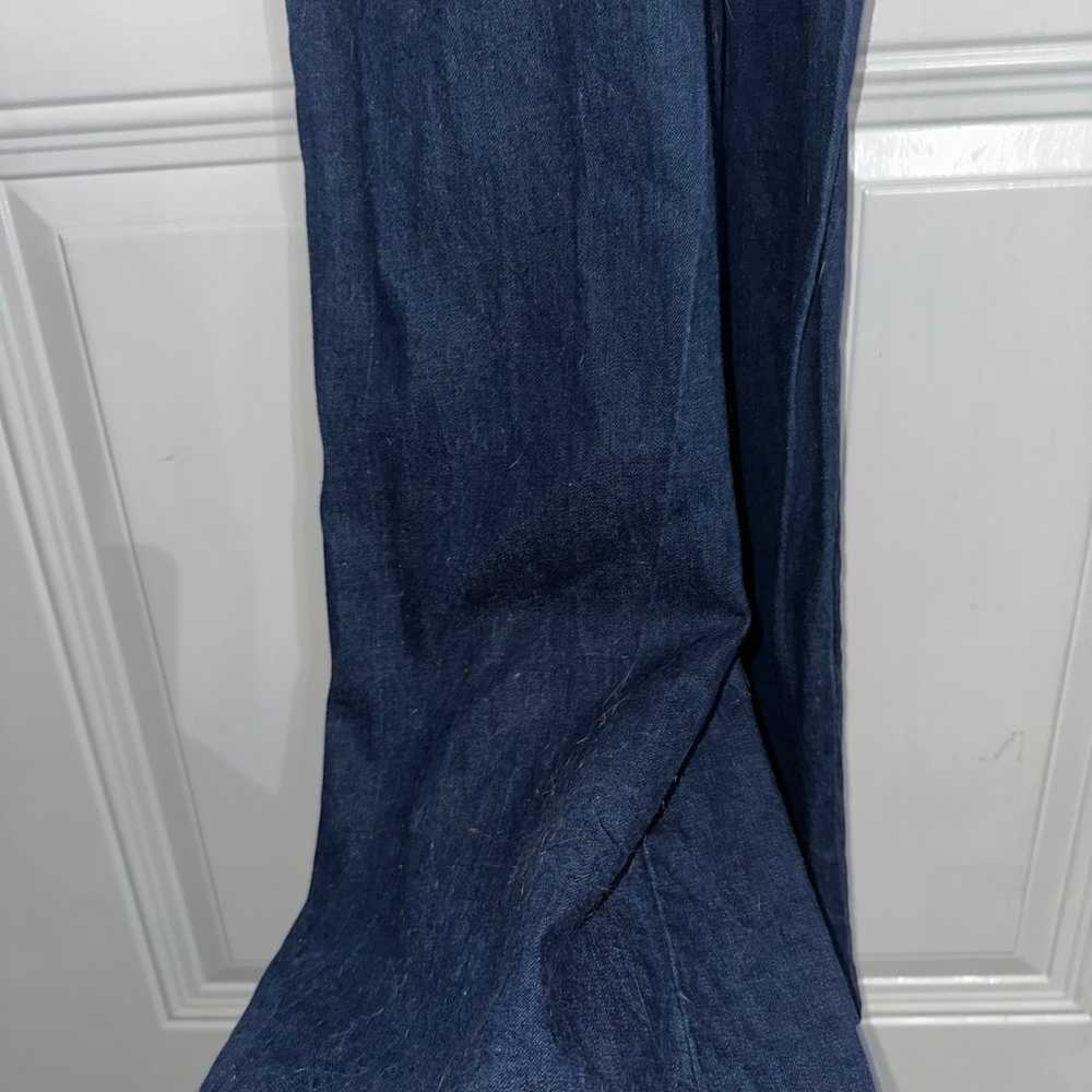 90s denim flare jumpsuit - image 3