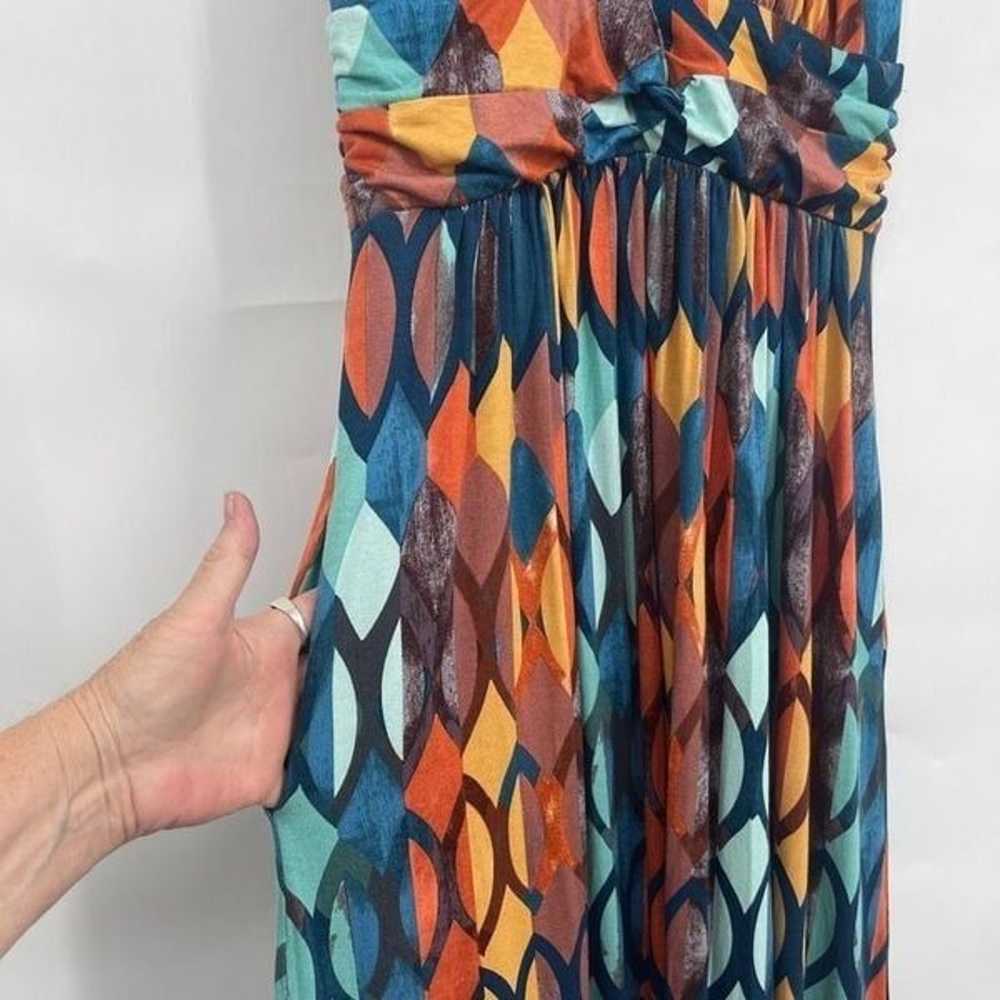 Maeve Multicolor Geometric Noetzie Maxi Dress Siz… - image 3