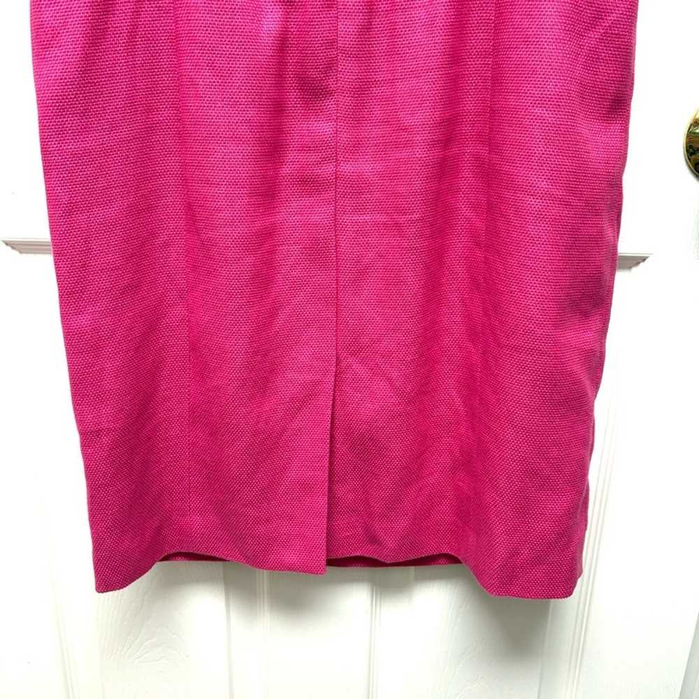 Talbots Pink Tweed Linen Dress, Button Decorated,… - image 5