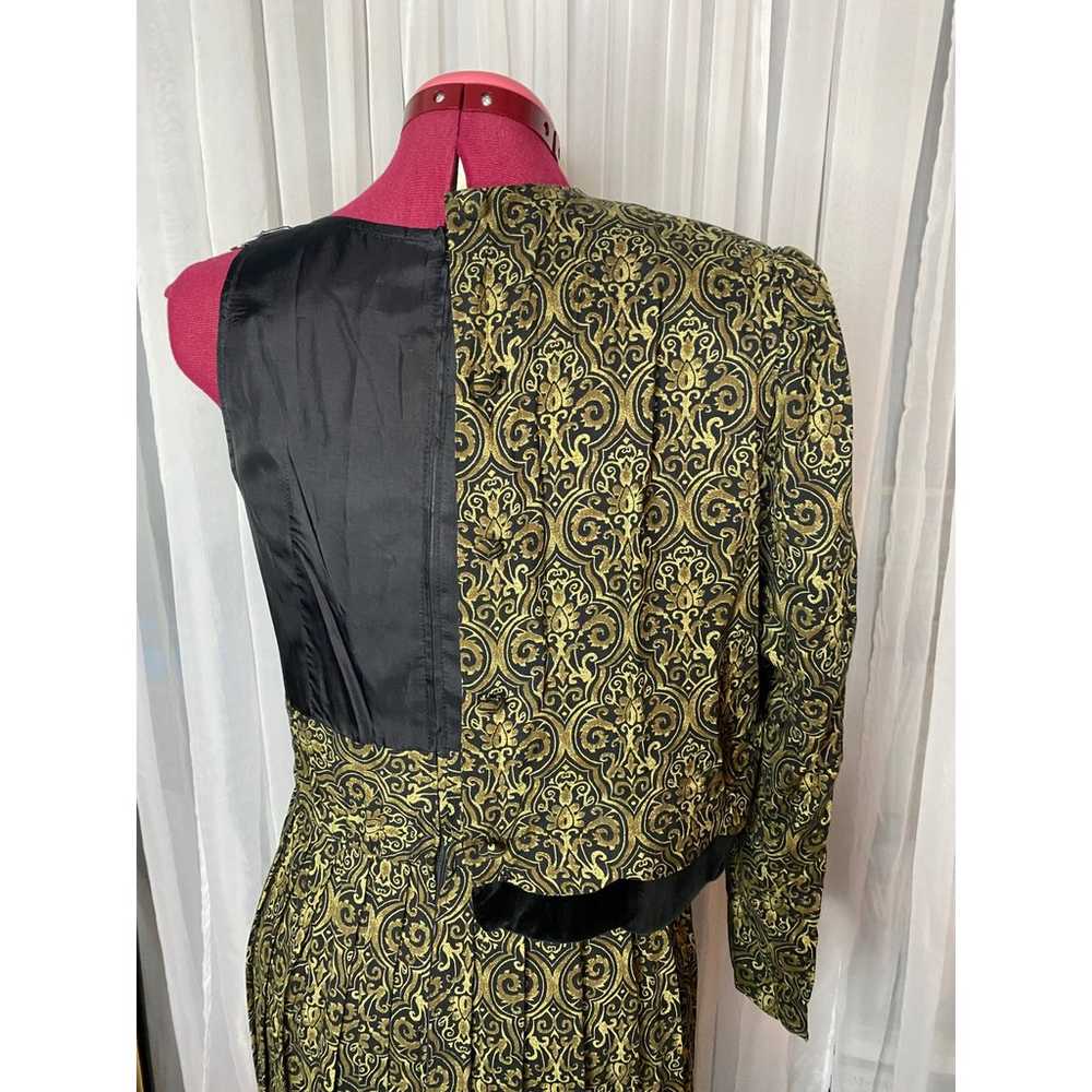 dress cropped jacket vintage 1980s brown - image 2