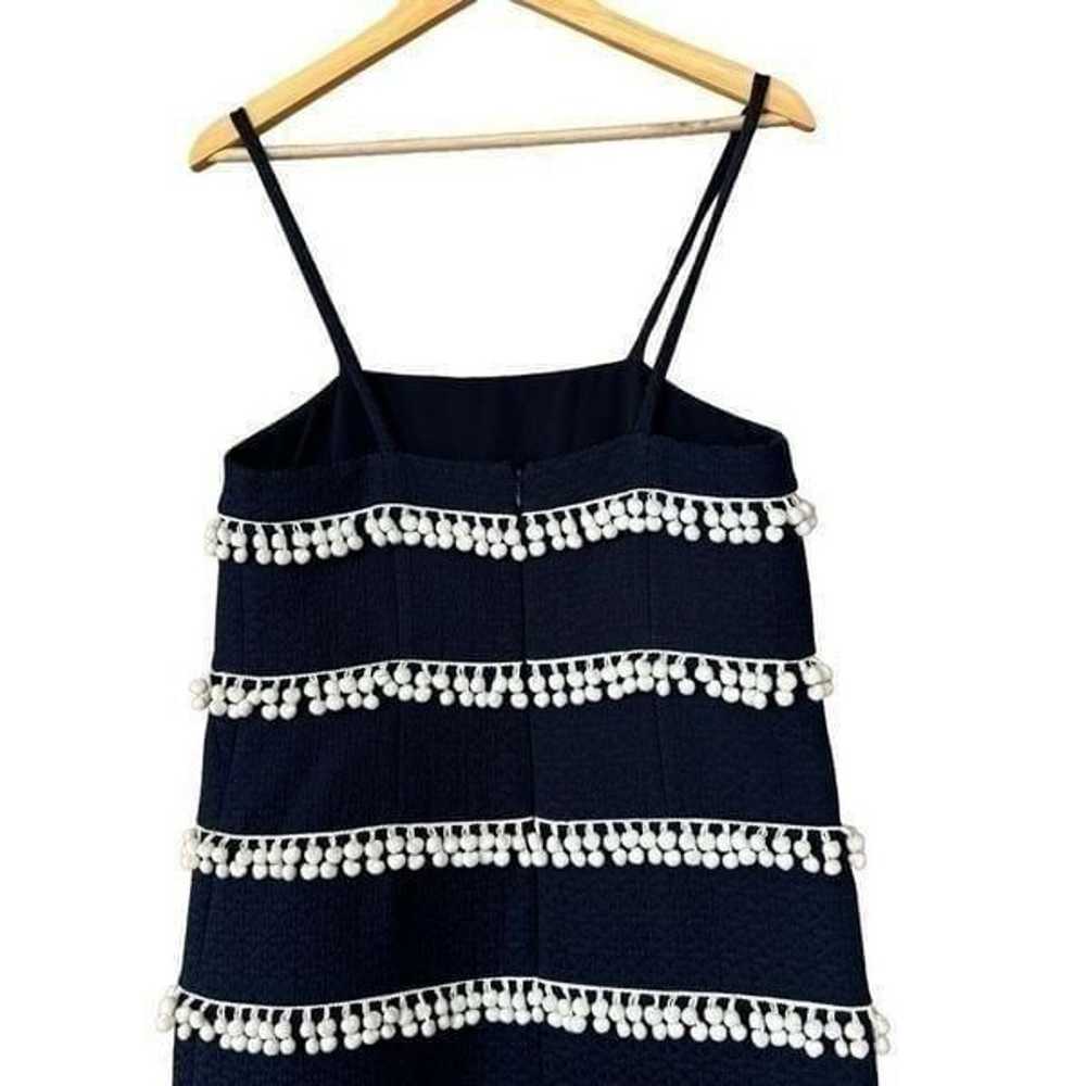 J.crew collection sleeveless dress blue white tas… - image 8