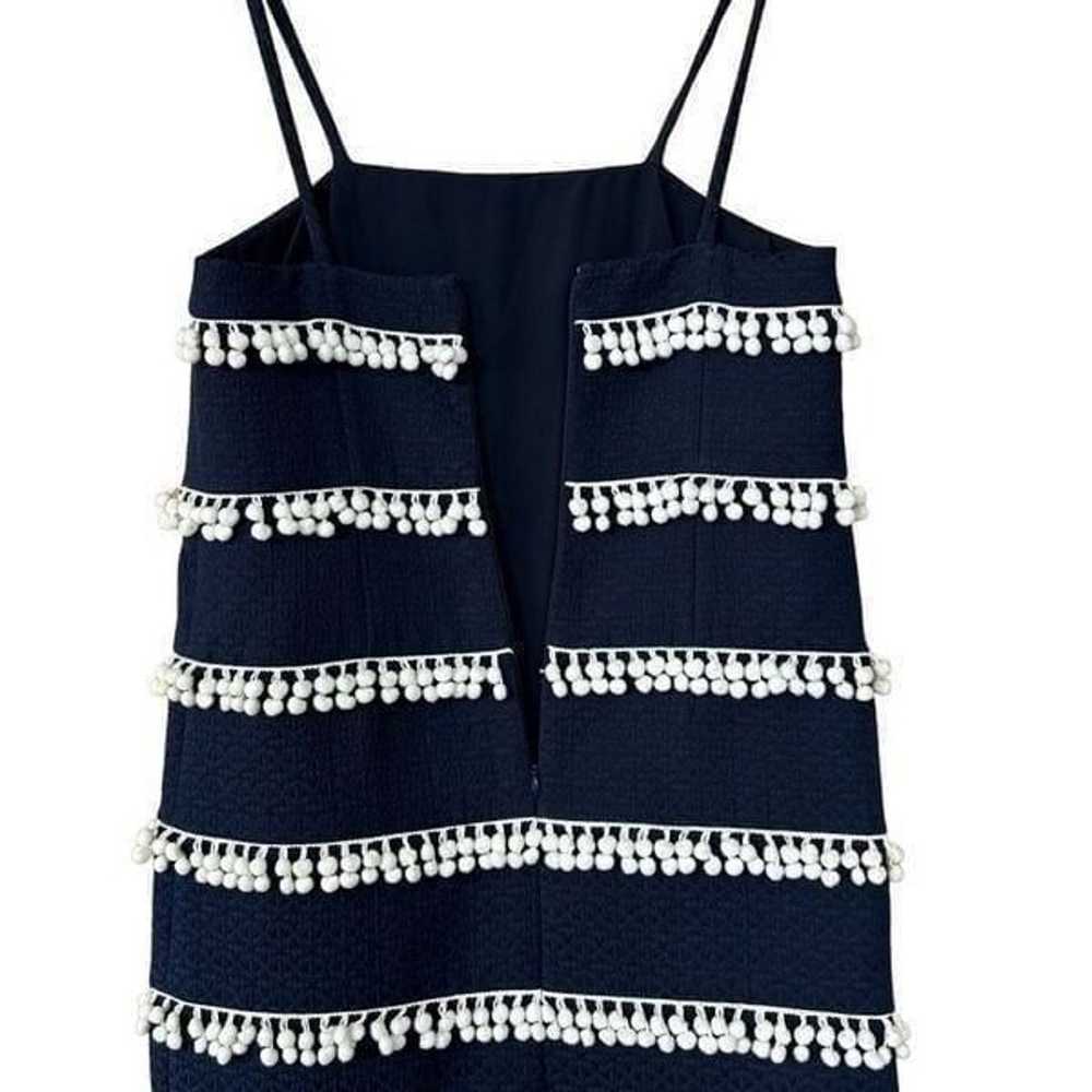 J.crew collection sleeveless dress blue white tas… - image 9