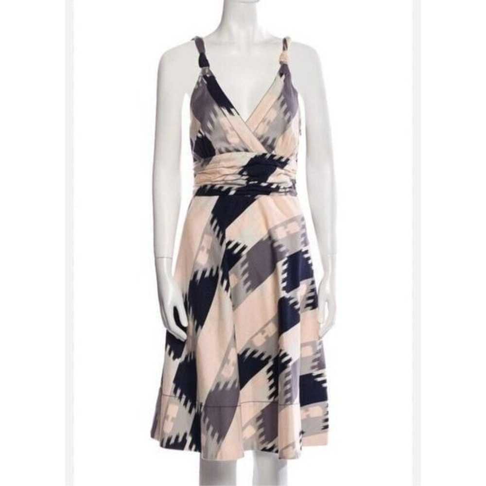 Marc Jacobs cotton neutral colorblock dress - image 1