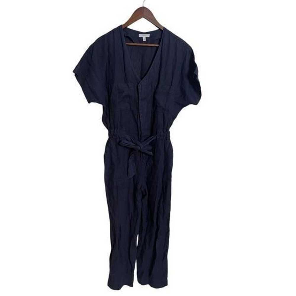 Joie Frodina Jumpsuit 100% Dolman Sleeves Navy Wo… - image 1