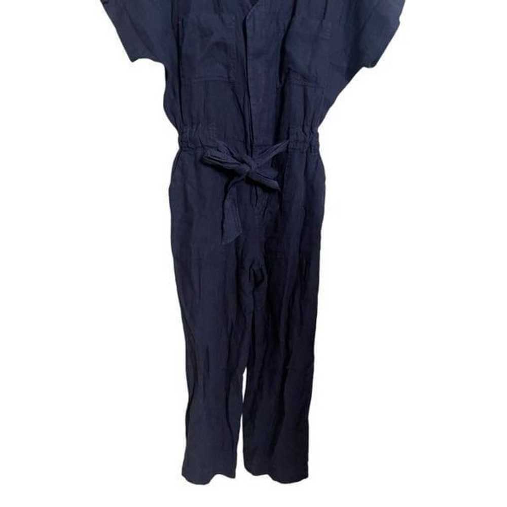 Joie Frodina Jumpsuit 100% Dolman Sleeves Navy Wo… - image 5