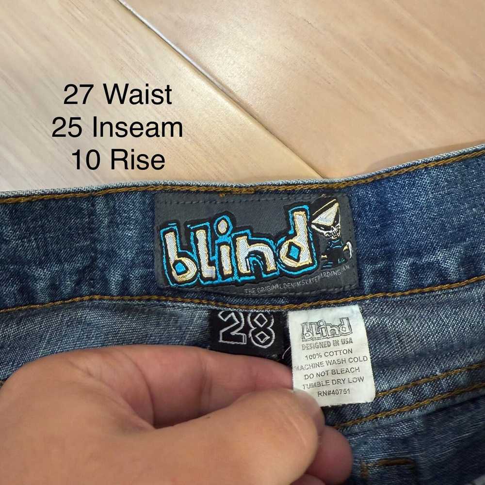 Vintage Vintage Blind Skateboard Jeans 27 Blue Y2… - image 5