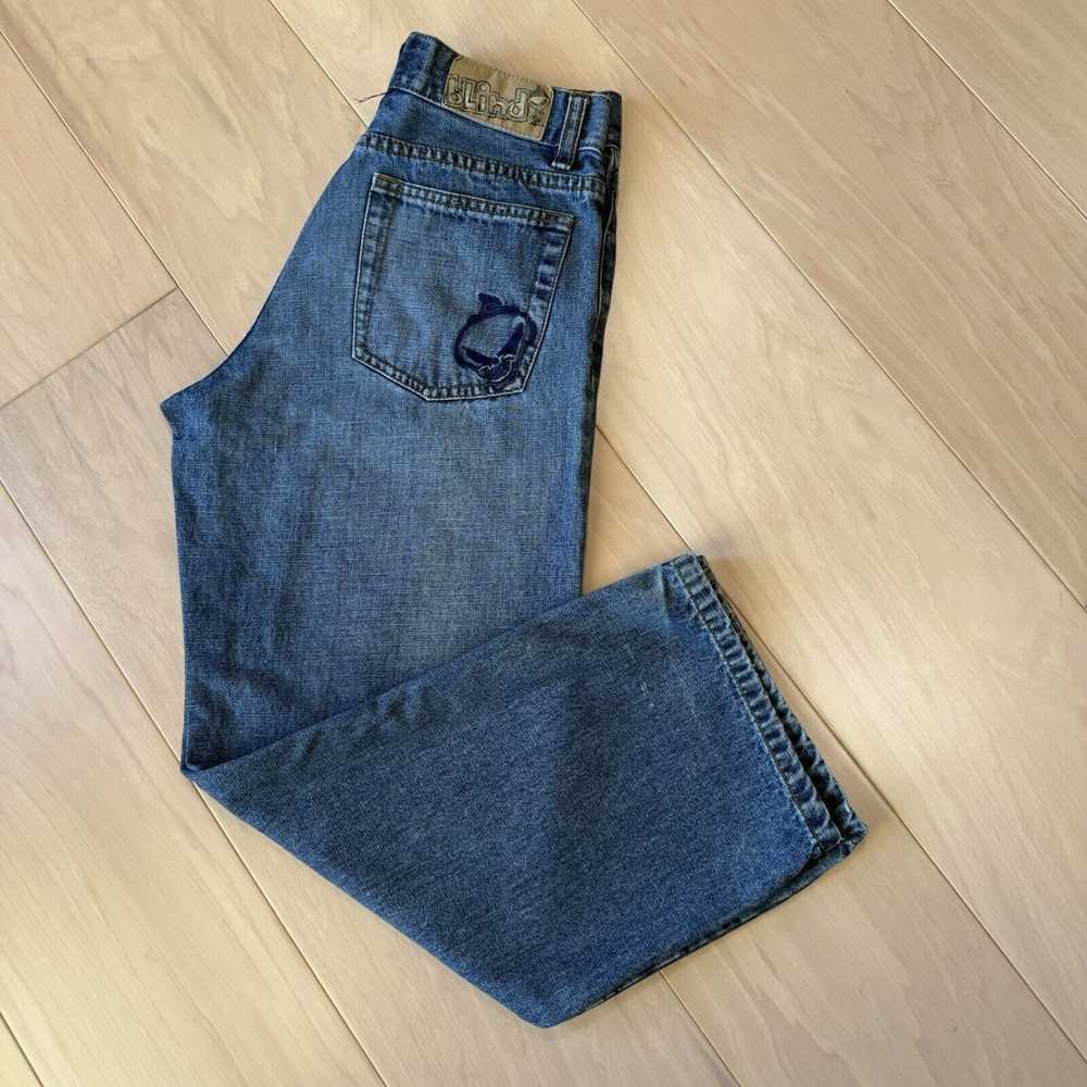 Vintage Vintage Blind Skateboard Jeans 27 Blue Y2… - image 8