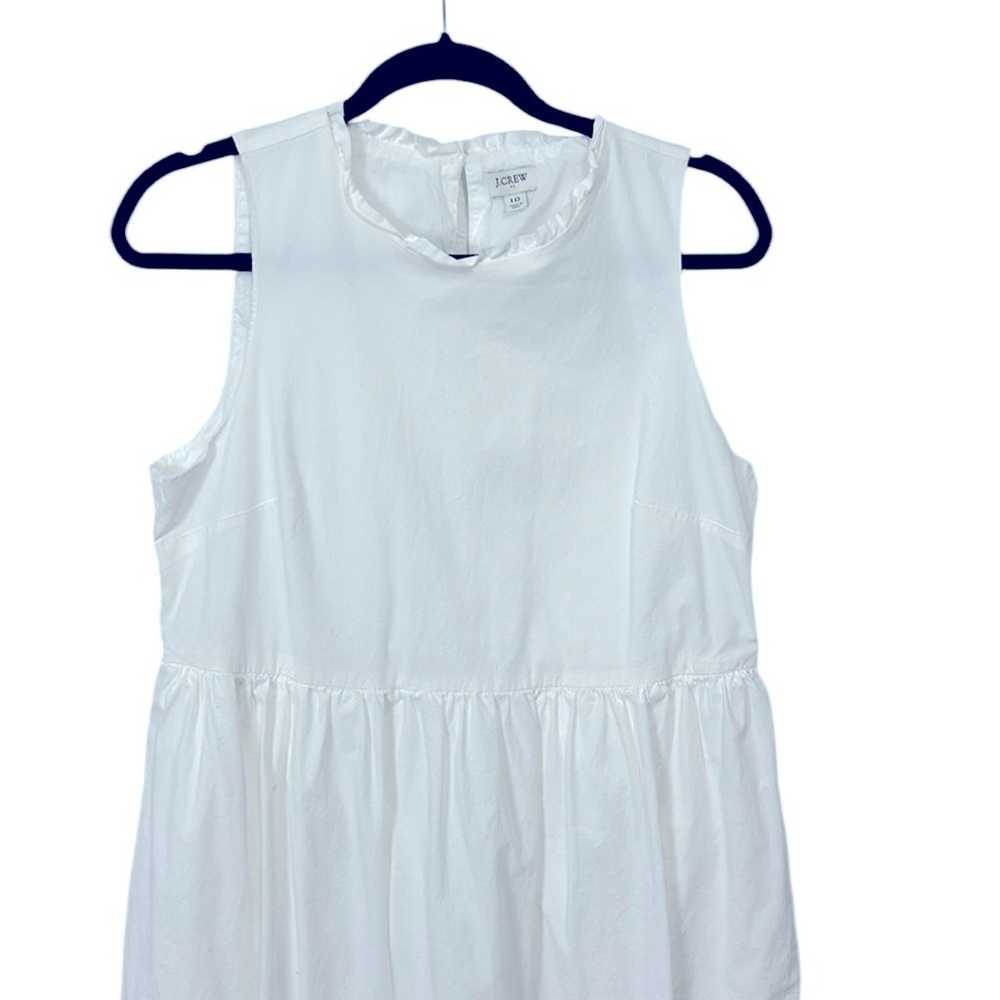 J.Crew Tiered Ruffle Collar White Dress, Women’s … - image 2