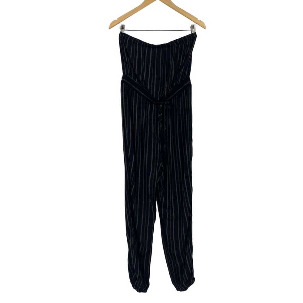 Urban Outfitters Strapless Jumpsuit Tie Waist Bei… - image 2