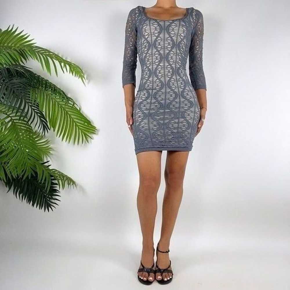 Vintage Y2K Gray Fairy Grunge Baddie Bodycon Shee… - image 1