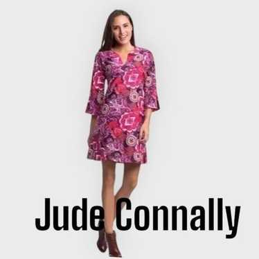 Jude Connally Hot Pink and White Kerry Mini Dress