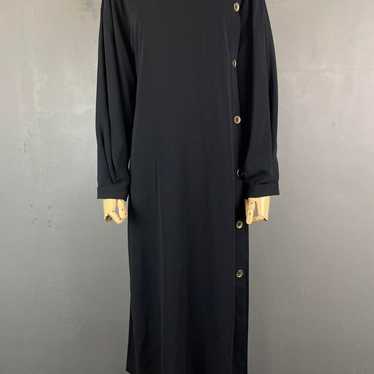 ZARA Long Sleeve Dress Long Pleats High Neck Black