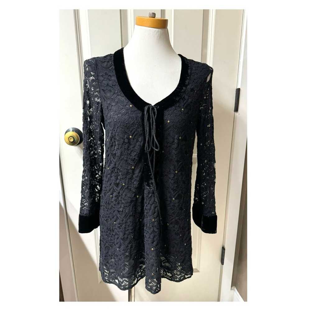 Ralph Lauren Lace Velvet Studded Dress Tunic - image 2